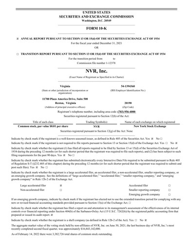 Thumbnail NVR Annual Report 2021