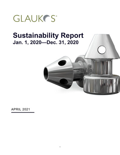 Thumbnail Glaukos Sustainability Report 2020