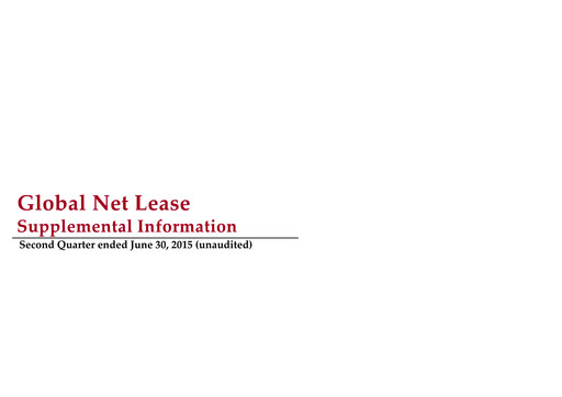 Thumbnail Global Net Lease
 Quarterly Report 2015-q2