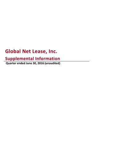 Thumbnail Global Net Lease
 Quarterly Report 2016-q2