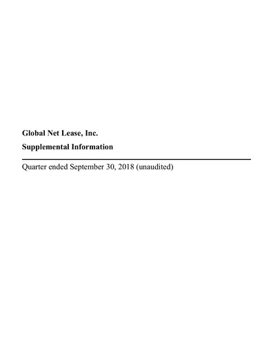 Thumbnail Global Net Lease
 Quarterly Report 2018-q3