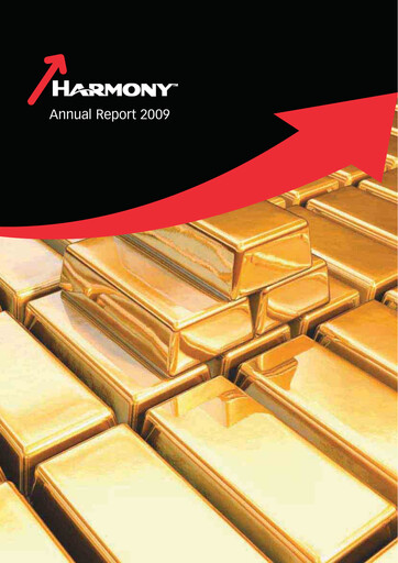 Thumbnail Harmony Gold Annual Report 2009