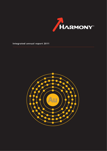 Thumbnail Harmony Gold Annual Report 2011