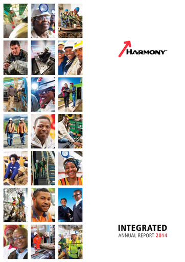 Thumbnail Harmony Gold Annual Report 2014