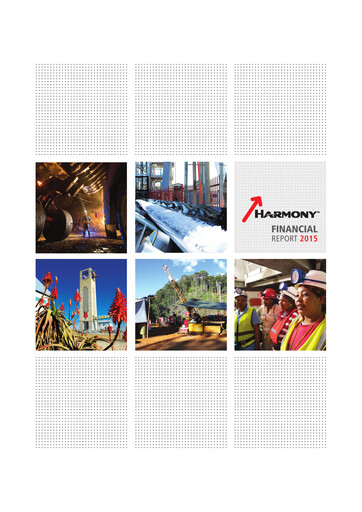 Thumbnail Harmony Gold Financial Statement 2015