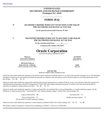 Thumbnail Oracle Quarterly Report 2016-q3
