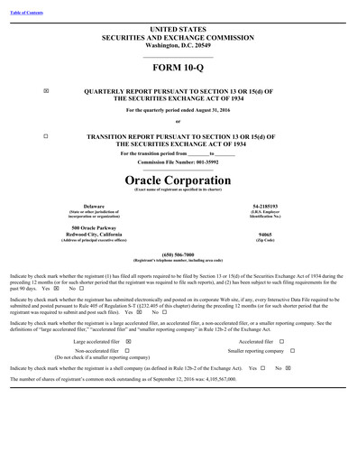 Thumbnail Oracle Quarterly Report 2017-q1