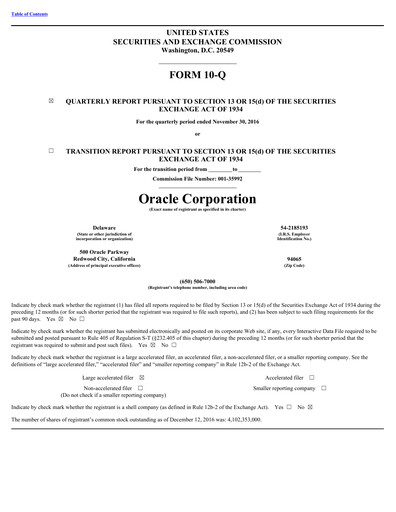 Thumbnail Oracle Quarterly Report 2017-q2