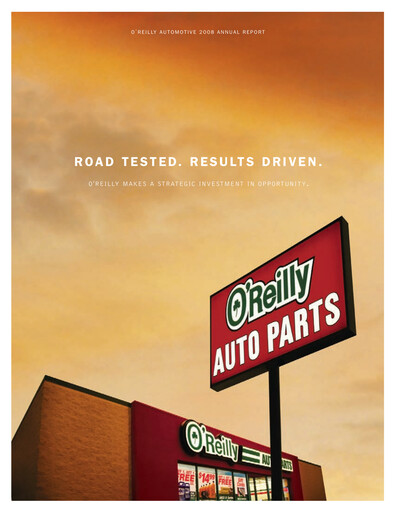 Thumbnail O'Reilly Automotive Annual Report 2008