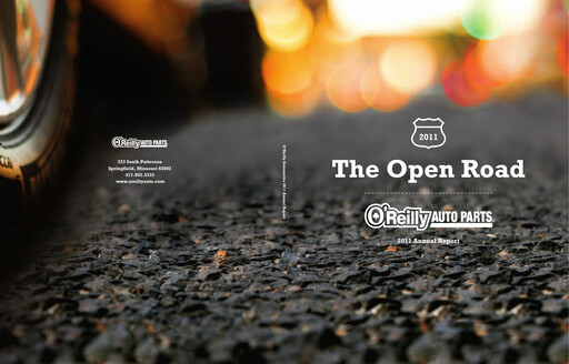 Thumbnail O'Reilly Automotive Annual Report 2011