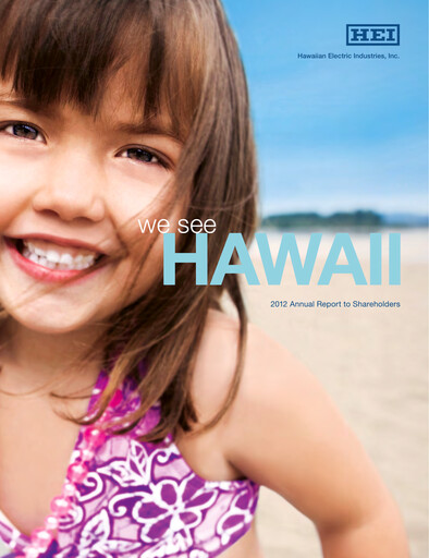 Thumbnail Hawaiian Electric Industries Annual Report 2012
