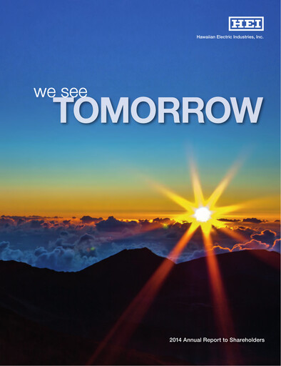 Thumbnail Hawaiian Electric Industries Annual Report 2014
