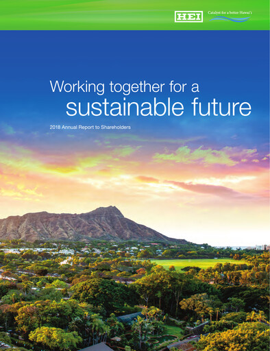 Thumbnail Hawaiian Electric Industries Annual Report 2018