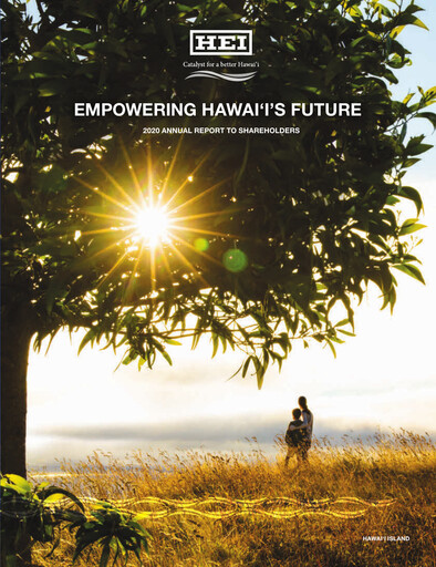 Thumbnail Hawaiian Electric Industries Annual Report 2020