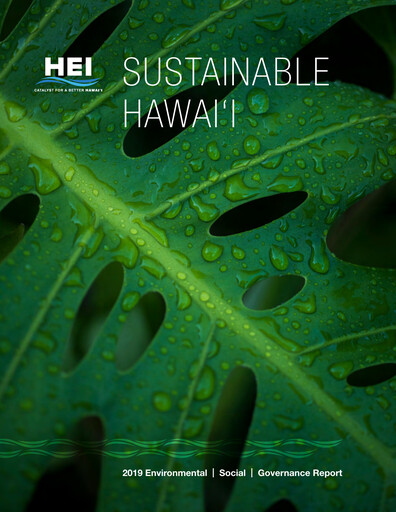Thumbnail Hawaiian Electric Industries ESG Report 2019
