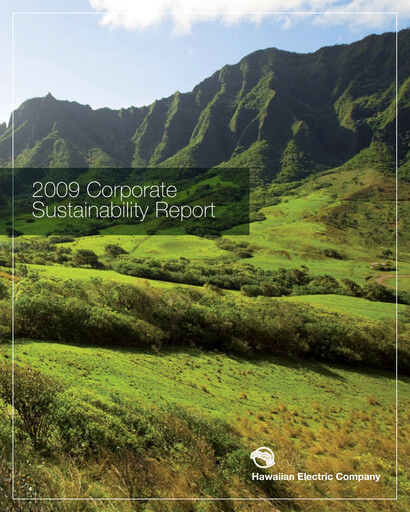 Thumbnail Hawaiian Electric Industries Sustainability Report 2009