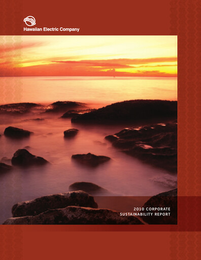 Thumbnail Hawaiian Electric Industries Sustainability Report 2010