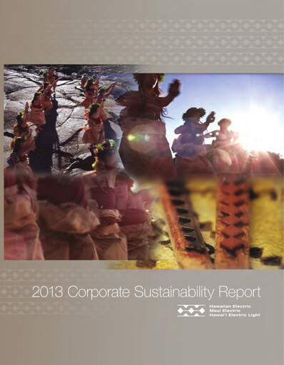 Thumbnail Hawaiian Electric Industries Sustainability Report 2013