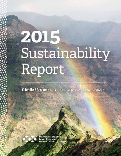 Thumbnail Hawaiian Electric Industries Sustainability Report 2015