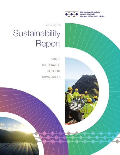 Thumbnail Hawaiian Electric Industries Sustainability Report 2017-2018