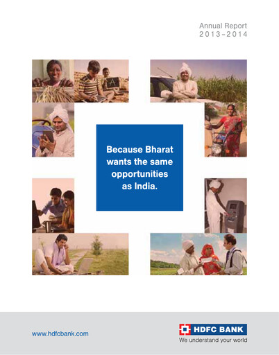 Thumbnail HDFC Bank Annual Report 2013-2014