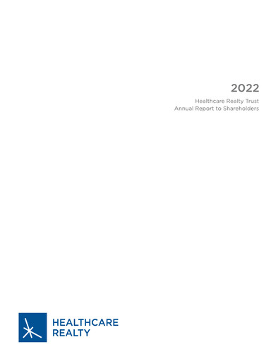 Thumbnail Healthcare Realty Trust Annual Report 2022