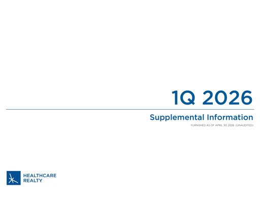 Thumbnail Healthcare Realty Trust Quarterly Report 2026-q1