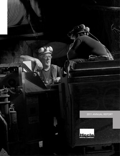 Thumbnail Hecla Mining
 Annual Report 2011