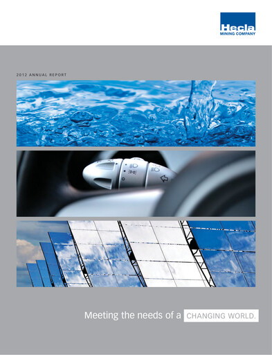 Thumbnail Hecla Mining
 Annual Report 2012