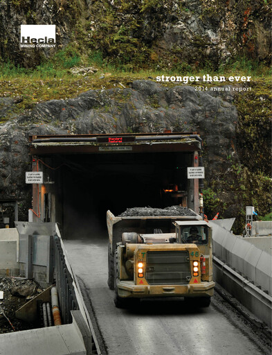 Thumbnail Hecla Mining
 Annual Report 2014