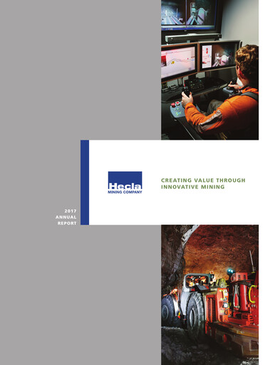 Thumbnail Hecla Mining
 Annual Report 2017