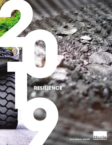 Thumbnail Hecla Mining
 Annual Report 2019