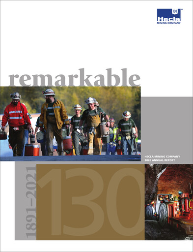 Thumbnail Hecla Mining
 Annual Report 2020