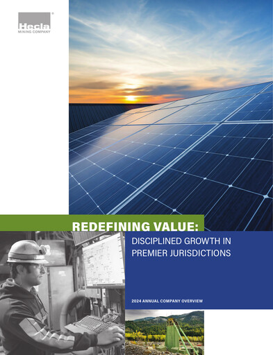 Thumbnail Hecla Mining
 Annual Report 2024