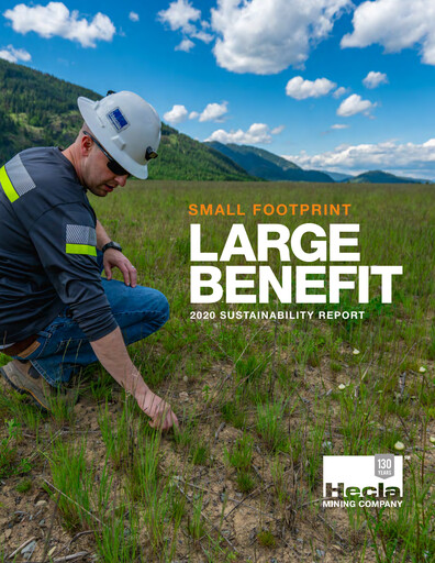 Thumbnail Hecla Mining
 Sustainability Report 2020