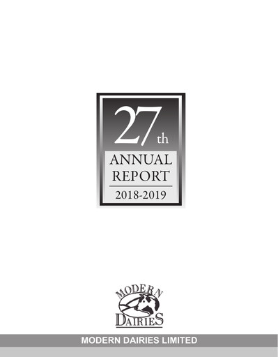 Vorschaubild Modern Dairies Limited Jahresbericht 2018-2019