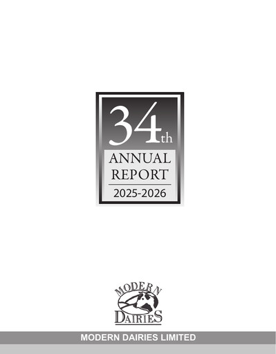 Thumbnail Modern Dairies Limited Annual Report 2025-2026