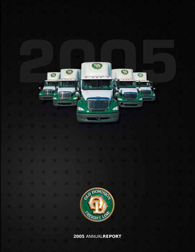Thumbnail Old Dominion Freight Line
 Annual Report 2005