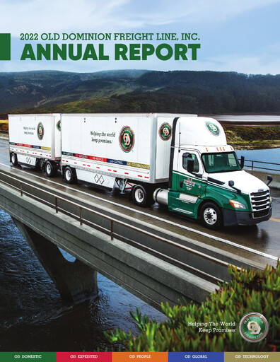 Thumbnail Old Dominion Freight Line
 Annual Report 2022