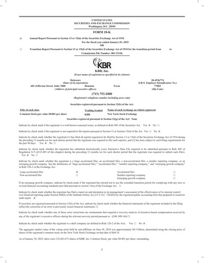 Thumbnail KBR
 Annual Report 2024