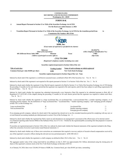 Thumbnail KBR
 Annual Report 2025