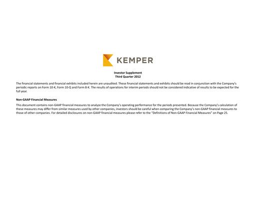 Thumbnail Kemper Quarterly Report 2012-q3