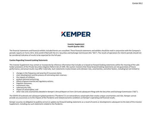 Thumbnail Kemper Quarterly Report 2021-q4