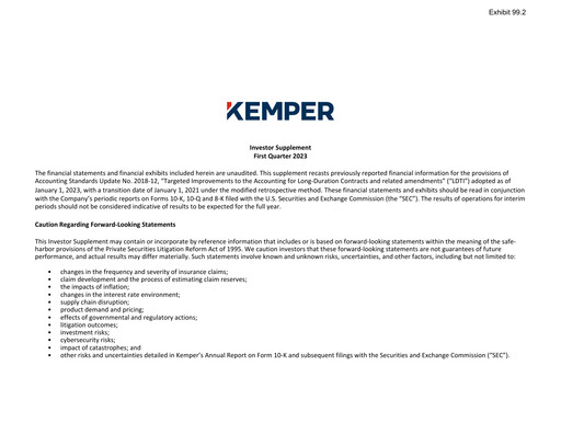 Thumbnail Kemper Quarterly Report 2023-q1