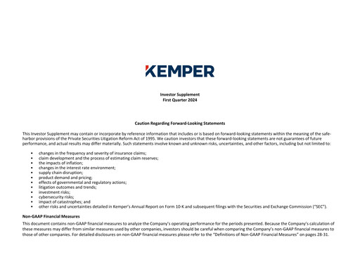 Thumbnail Kemper Quarterly Report 2024-q1