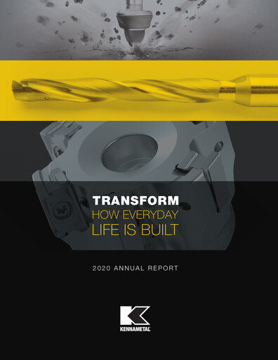 Thumbnail Kennametal Annual Report 2020