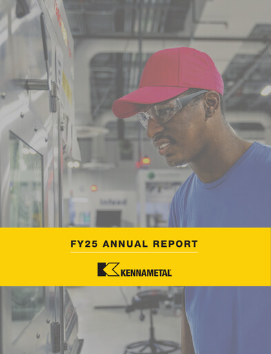 Thumbnail Kennametal Annual Report 2025