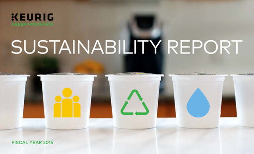 Thumbnail Keurig Dr Pepper Sustainability Report 2015