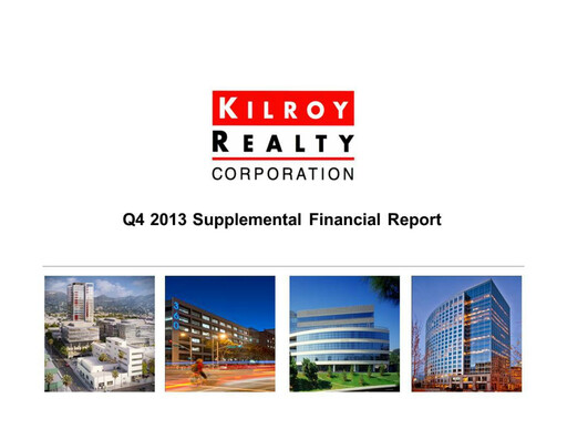 Thumbnail Kilroy Realty Quarterly Report 2013-q4