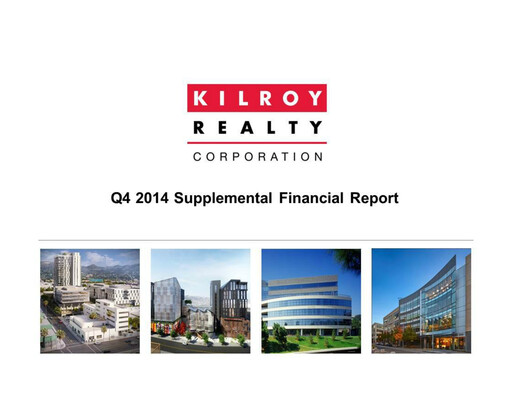 Thumbnail Kilroy Realty Quarterly Report 2014-q4